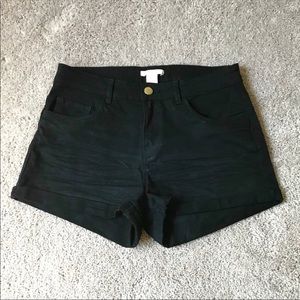 H&M Black Shorts